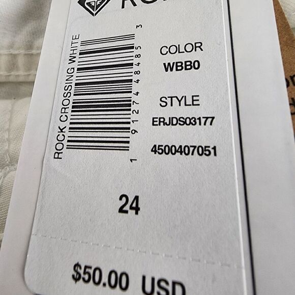 Roxy Women's Factory Distressed Fly Button Shorts Size 24 NWT - Picture 6 of 8